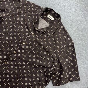 Taylor Stitch Hawthorne Shirt XXL 46 Espresso Floral Button Up Linen Blend